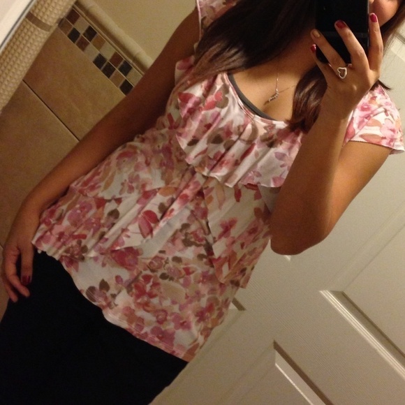 Pink Ruffle Top - Picture 1 of 1